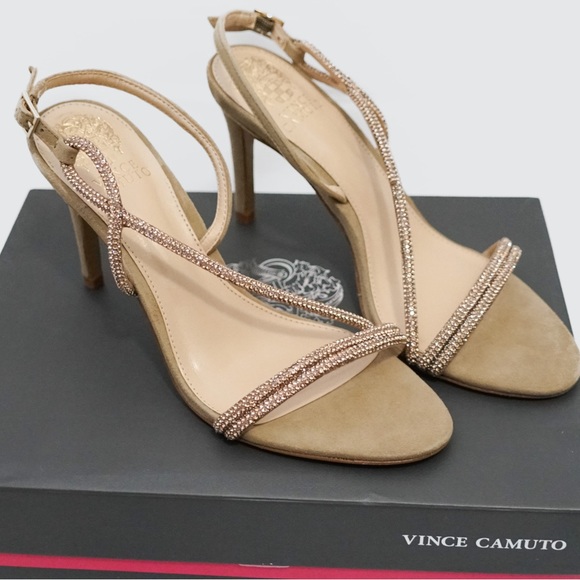 Vince Camuto Women’s Luanna Assymetrical Strappy Sandals Size 8 - Picture 2 of 6